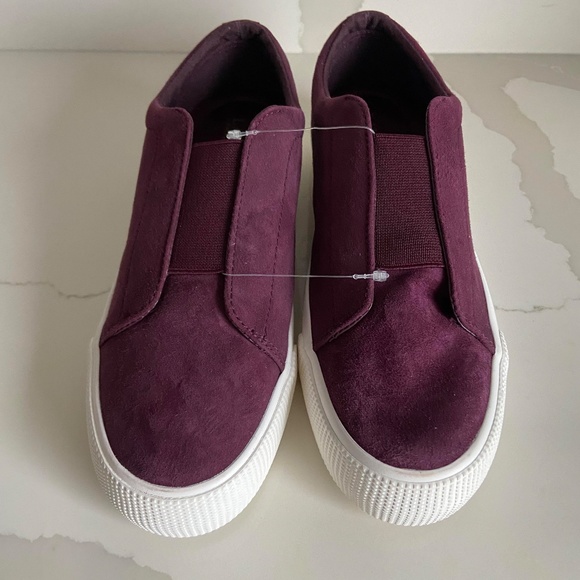 BRAND NEW LAUREN RALPH LAUREN SANGRIA WINE PLATFORM SNEAKERS FALL ACADEMIA - Picture 2 of 7